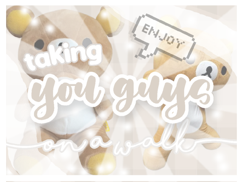 ₊˚ପ⊹ taking you guys on a walk