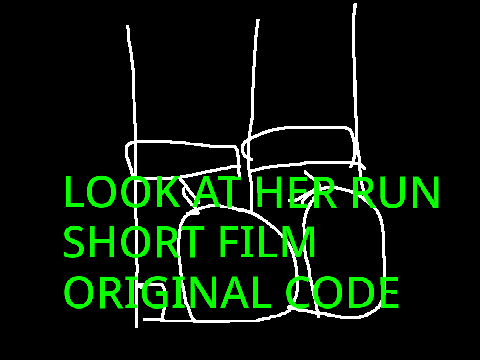 look at her run! [original code]
