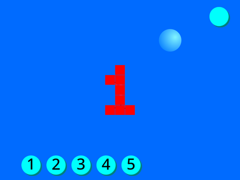 Ball hitting colored squares!