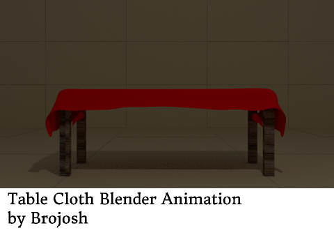 Table Cloth Blender Animation