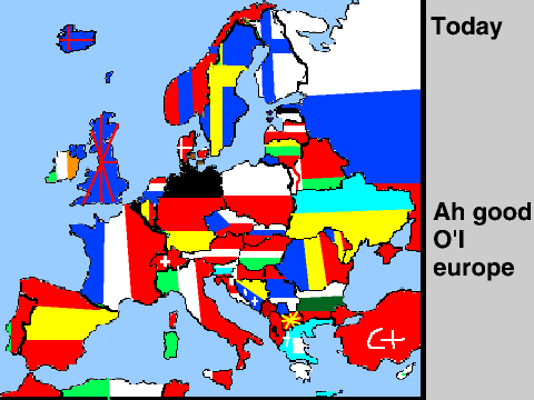 Historic European flag maps
