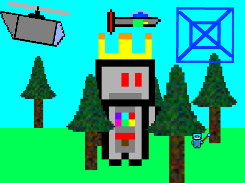 add yourself running from the giant robot!