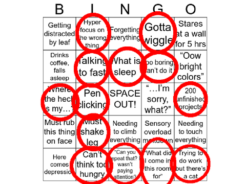 ADHD Bingo remix