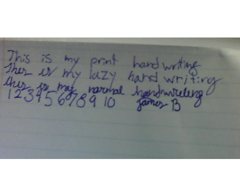 Handwriting Reeeeeval