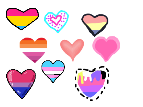 Draw a heart and add!  remix