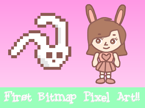 First Bitmap pixel art!!❤