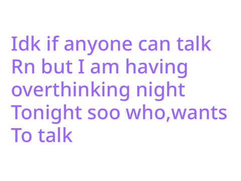 One of those nights 