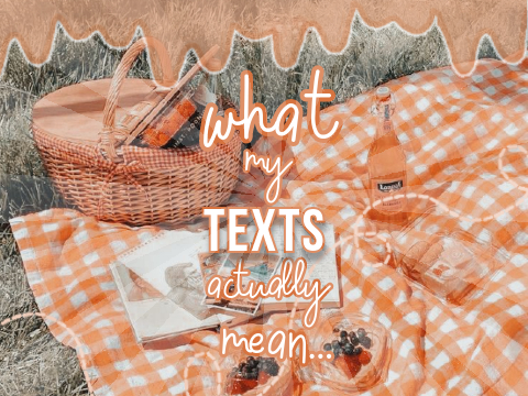 ・what my texts mean..・