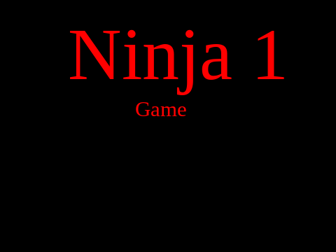 Ninja Game