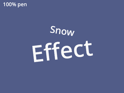 Snow Effect