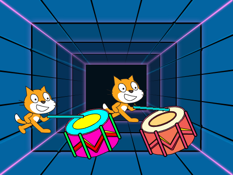 When you give cats drums