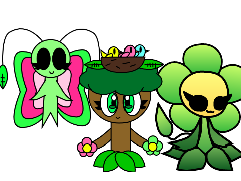 Twitzling,Blowy And Blowie Vector
