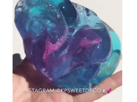 Galaxy Slime Satisfying Gif