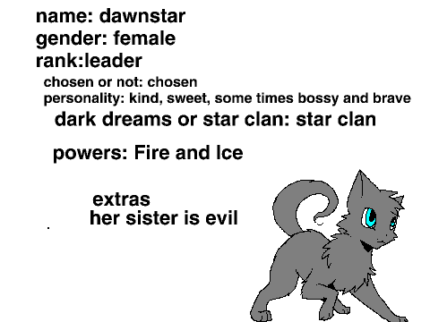 Fire Clan Bio For Dawn Star