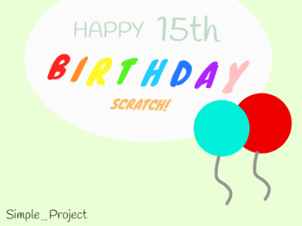 Happy 15th Aniverssary, Scratch!