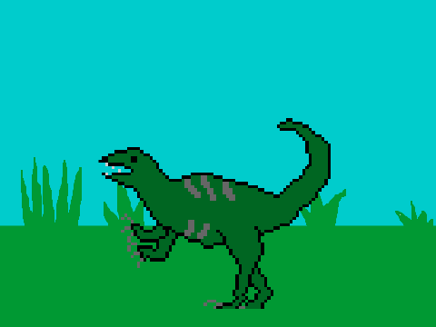 Raptor Pixel Art