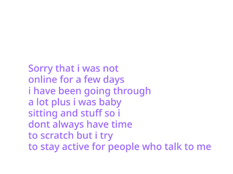 Saying sorry