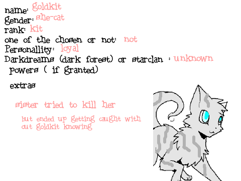 Fire Clan Bio for Goldkit