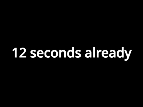 Sonic running in the night for 12 seconds
