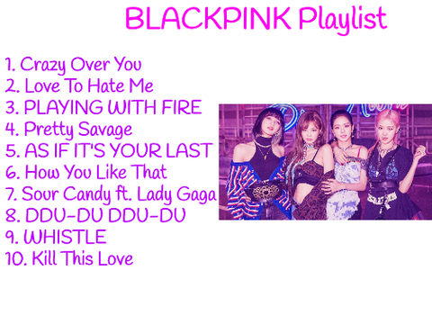 BLACKPINK Playlist!! <3