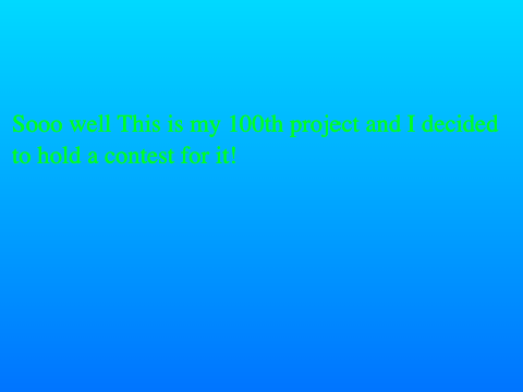 MY 100th Project!