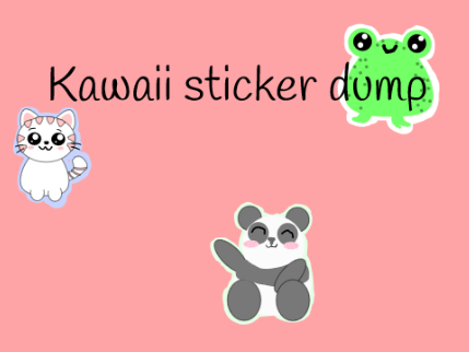 Kawaii animal sticker dump.