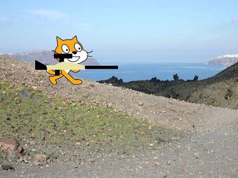 Scratch Cat Becomes a Sniper
