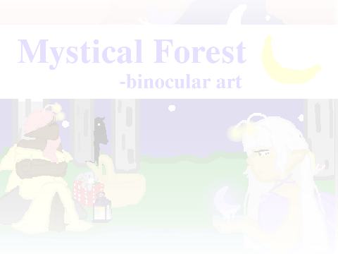  · . ₍ binocular a r t :: enchanted forest ☘️