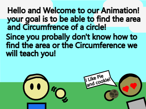 Animation of Area and Circumference of a Circle