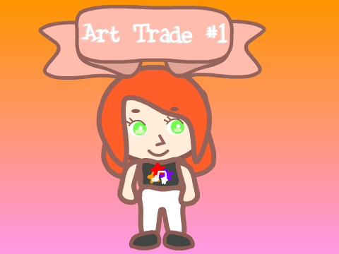 Art Trade #1: @frillix's OC in my artwork
