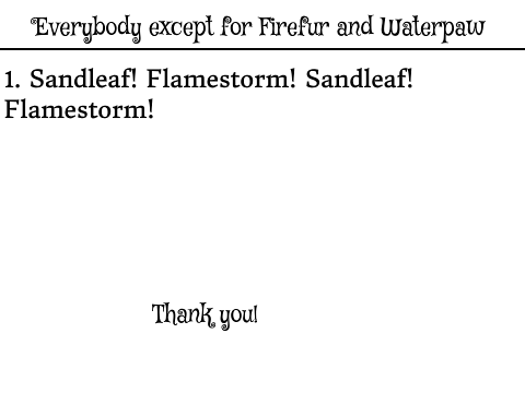 Lines for ep1. of Sandleaf's path (Actors only!) remix