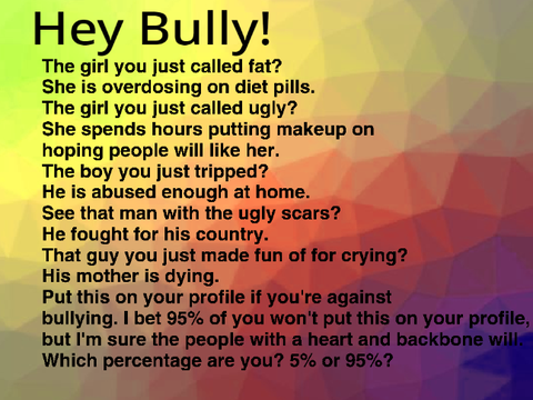 Help Stop Bullying by remixing this : )