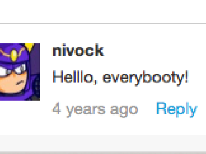 first ever comment on my profile