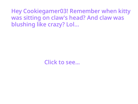 Claw and kitty sitting in a tree…