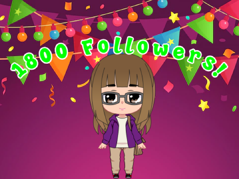 1,800 Followers!