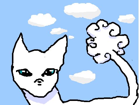 cloud tail art