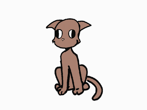I tried to draw a cat again