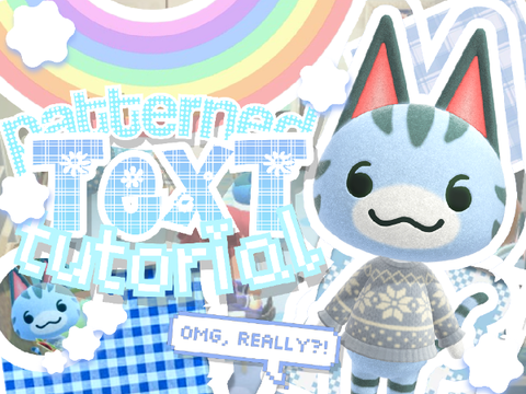 ✄ ┆ patterned text tuto