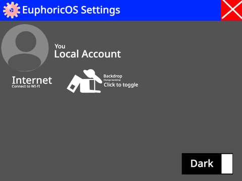 EuphoricOS Settings Screen