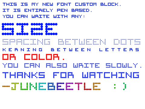 Font Custom Block