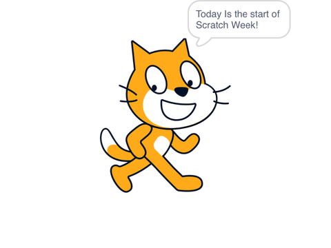 Scratch Cat Gets Moving! Scratch Week Late Day 1
