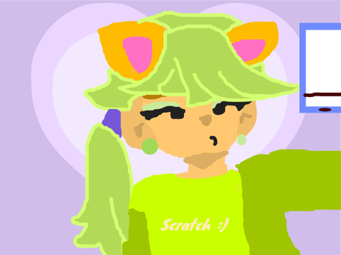 Giving the scratch cat a very green makeover