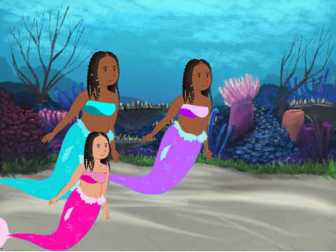 The three mermaid sisters