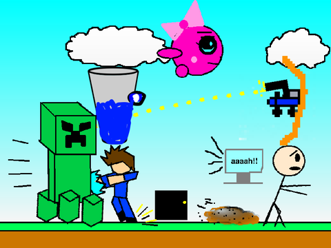 Add Yourself Running From a Giant Creeper remix remix remix remix remix remix
