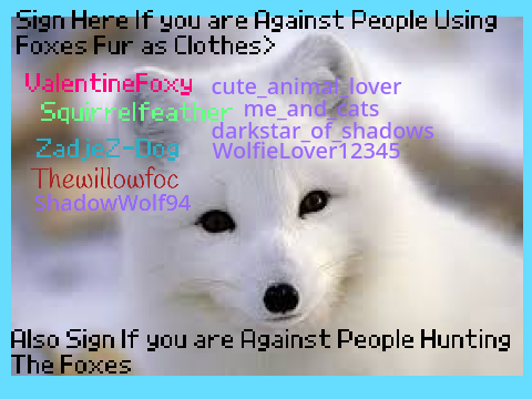 Sign Here if you are Against People Hunting Foxes remix remix remix remix