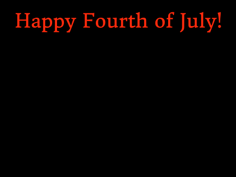 Fourth of July Fireworks Simulator!