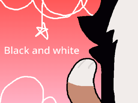 Black and white