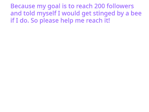 Why I need followers: