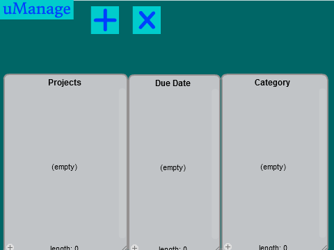 uManage Project Manager v1.0