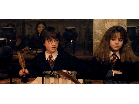 Harry potter in the first potion class!!!